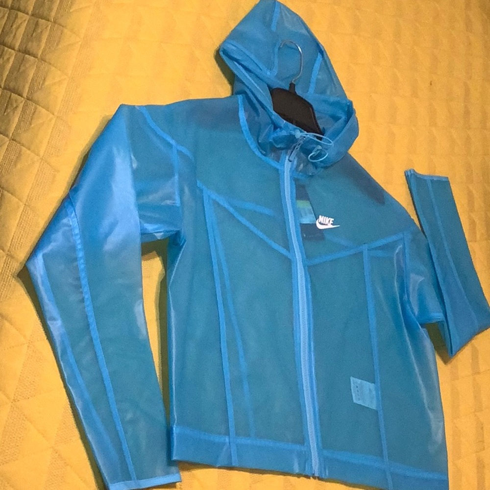 NIKE loose fit rain jacket.